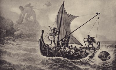 Ulysses håner kykloperne af Louis Frederic Schutzenberger