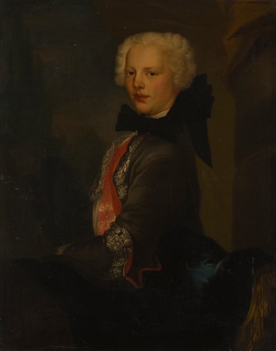 Portræt af en adelsmand (olie på lærred) af Louis Gabriel (attr.to) Blanchet
