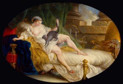 L.G.Blanchet, Julie opdager, at hun blev forladt / 1759 af Louis Gabriel Blanchet