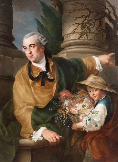 Portræt af Charles Claude Flahaut de La Billarderie, greve af Angiviller 1730-1809, 1760. af Louis Gabriel Blanchet