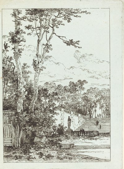 Forladt Park af Louis Gabriel Moreau the Elder