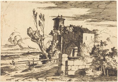 Monumental Entry af Louis Gabriel Moreau the Elder