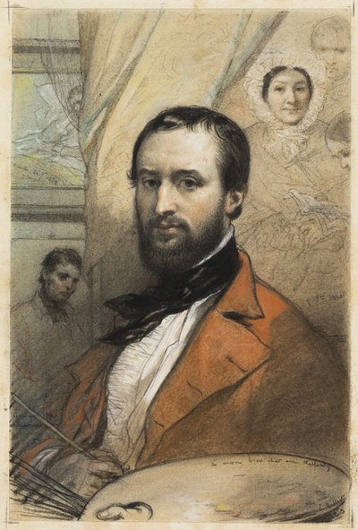Selvportræt af Louis Gallait