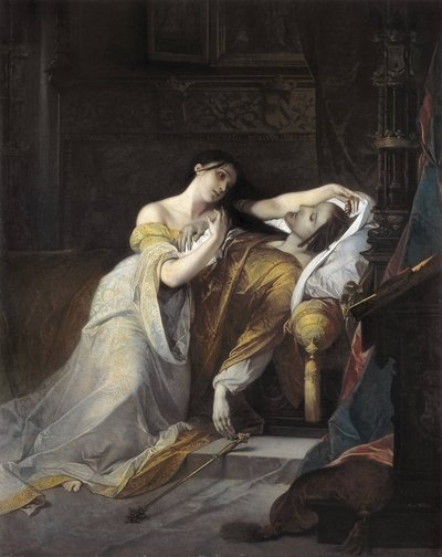 Joan I af Castilla kaldte Joan den gale (Juana la loca) hustru til Filip af Habsburg af Louis Galue