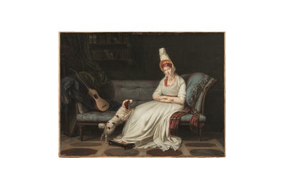 Portræt af Elizabeth, Lady Webster, senere Lady Holland (1771-1845), ca. 1795 (olie på lærred) af Louis Gauffier