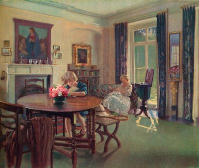 Et juniinteriør, c1923. af Louis Ginnett