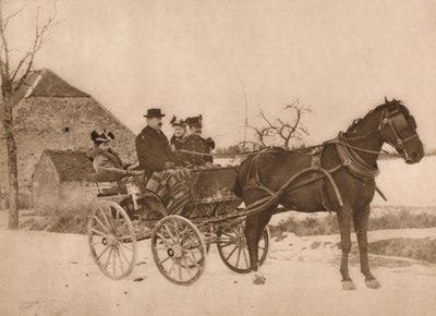 Mænd og kvinder i hestevogn, 1937 af Louis Guichard