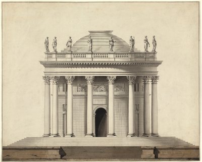 Et klassisk tempel af Louis Gustave Taraval
