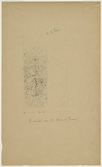 McVickers Theater, Chicago, Illinois, Sketch af Louis H. Sullivan
