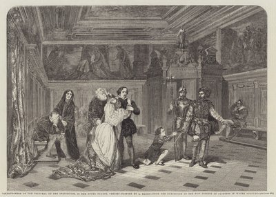 Forkammeret til inkvisitionstribunalet i hertugpaladset, Venedig af Louis Haghe