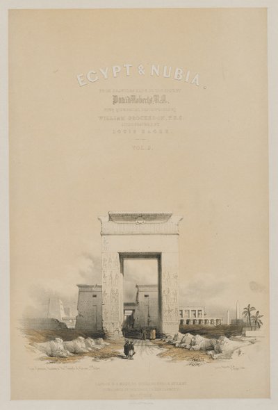 Egypten og Nubien: Frontispice bind V, 1849. af Louis Haghe