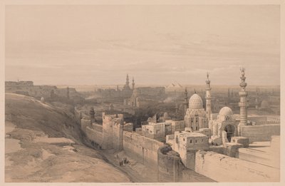 Egypten og Nubien: Bind III - nr. 26, Cairo, Looking West af Louis Haghe