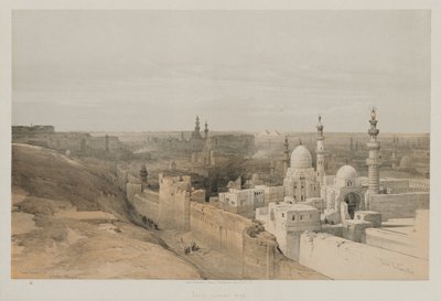 Egypten og Nubien, bind III: Kairo, der ser mod vest af Louis Haghe