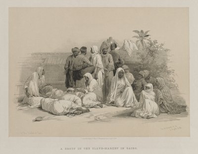 Egypten og Nubien, bind III: På slavemarkedet i Kairo af Louis Haghe