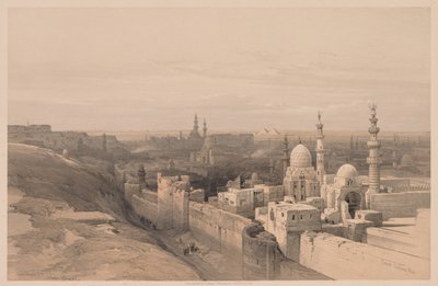 Egypten og Nubien: Bind III - nr. 26, Cairo, Looking West af Louis Haghe