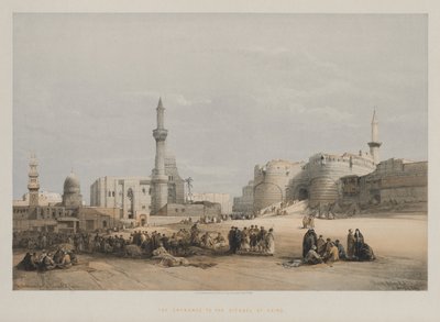 Egypten og Nubien, bind III: Indgangen til Kairos citadell af Louis Haghe