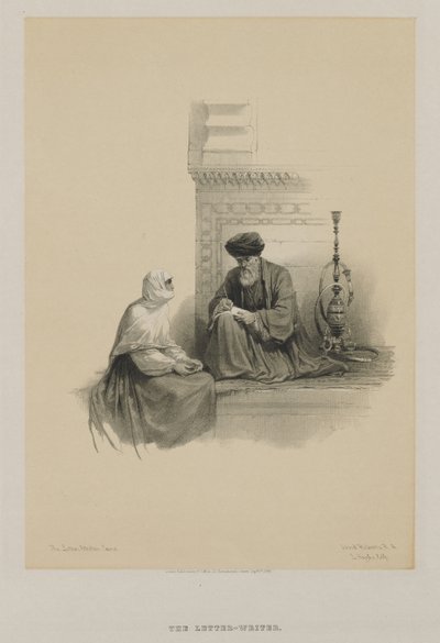 Egypten og Nubien, bind III: Brevskriveren, Cairo af Louis Haghe