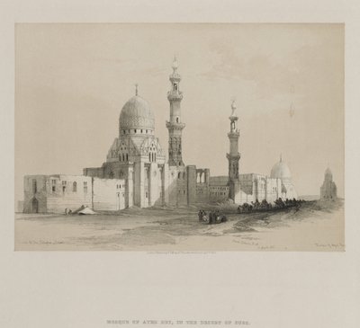 Egypten og Nubien, bind III: Kalifernes grave-Cairo. Moskeen i Ayed Be[y] af Louis Haghe