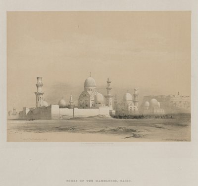 Egypten og Nubien, bind III: Memlooks grave, Cairo af Louis Haghe