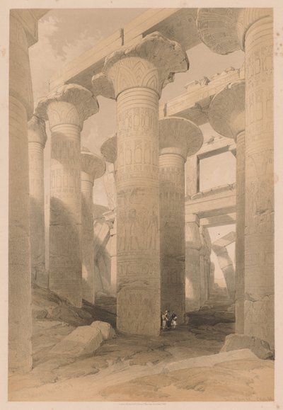 Egypten og Nubien: bind II - nr. 14, Karnak af Louis Haghe