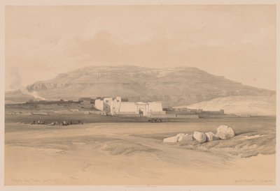 Egypten og Nubien: bind II - nr. 20, Medinet Abou, Theben af Louis Haghe