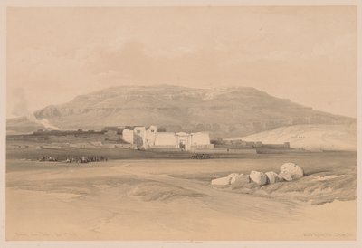 Egypten og Nubien: bind II - nr. 20, Medinet Abou, Theben, 1838. af Louis Haghe