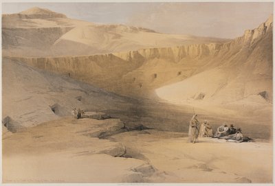Egypten og Nubien, bind II: Indgang til gravene for kongerne af Theben, Bab-El-Malouk, 1848. af Louis Haghe
