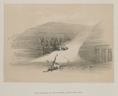 Egypten og Nubien, bind II: Udgravede templer i Abu Simbel, Nubien, 1848. af Louis Haghe