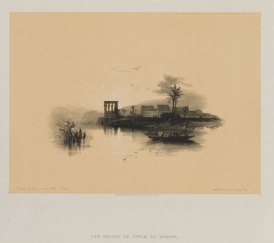 Egypten og Nubien, bind II: Island of Philae, ved Nilen, Nubien af Louis Haghe
