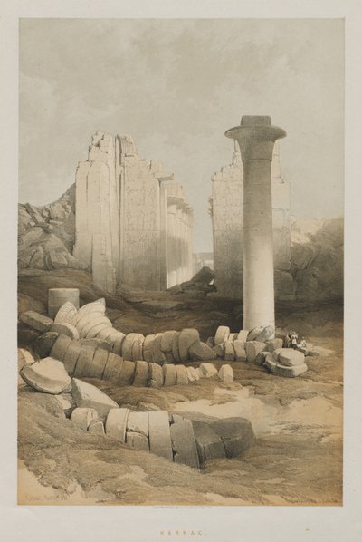 Egypten og Nubien, bind II: Karnak af Louis Haghe