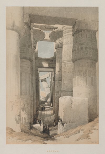 Egypten og Nubien, bind II: Karnak af Louis Haghe