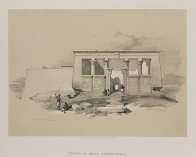 Egypten og Nubien, bind II: Templet ved Wady Dabod, Nubien af Louis Haghe