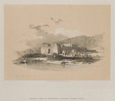 Egypten og Nubien, bind II: Kababshes tempel, Nubien, 1848. af Louis Haghe