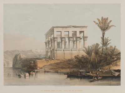 Egypten og Nubien, bind II: Hypaethraltemplet i Philae, kaldet Faraos seng af Louis Haghe