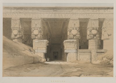 Egypten og Nubien, bind I: Dendera af Louis Haghe