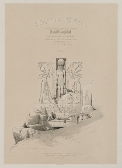 Egypten og Nubien, bind I: Frontispice, 1846. af Louis Haghe