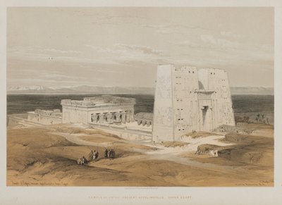 Egypten og Nubien, bind I: Templet ved Edfou, Ancient Apollinopolis, Øvre Egypten, 1847. af Louis Haghe