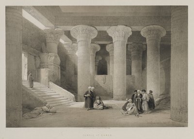 Egypten og Nubien, bind I: Templet i Esneh af Louis Haghe