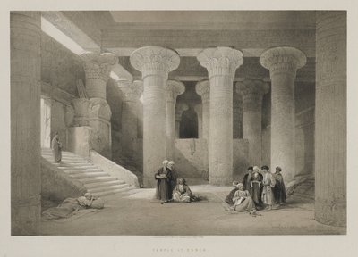 Egypten og Nubien, bind I: Templet i Esneh, 1846. af Louis Haghe