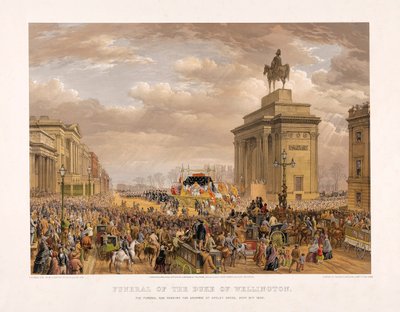 Begravelse af hertugen af Wellington, 18. november 1852, pub. 1853. af Louis Haghe