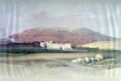 Medinet Abou, Theben, 8. december 1832, Egypten, 1800-tallet af Louis Haghe