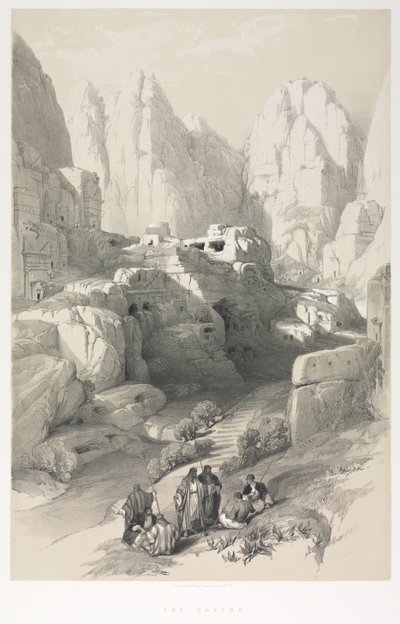 Det Hellige Land, Syrien, Idumea, Arabien, Egypten og Nubien: Petra af Louis Haghe