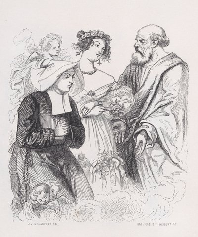 The Two Sisters of Charity fra The Complete Works of Béranger, 1836. Skabere: Louis-Henri Brevière, Cesar-Auguste Hebert. af Louis Henri Brevière, Cesar Auguste Hebert