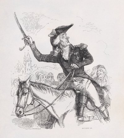 Markisen af Carabas fra The Complete Works of Béranger, 1836. af Louis Henri Brévière