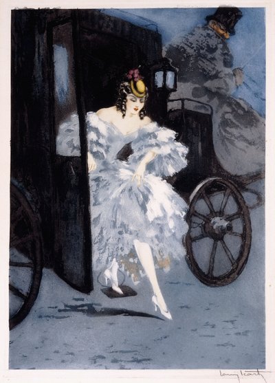 Ankomst, ca. 1941 (ætsning og drypoint) af Louis Icart