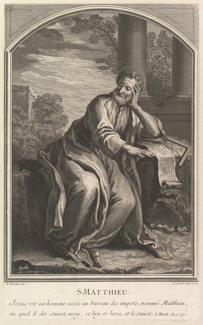 Sankt Mattæus, 1726. af Louis Jacob
