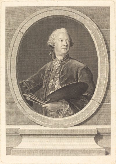 Louis Tocque af Louis Jacques Cathelin after Jean Marc Nattier