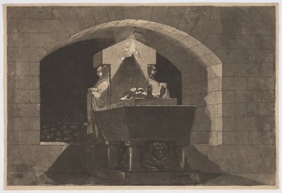 Grav med karyatider af Louis Jean Desprez