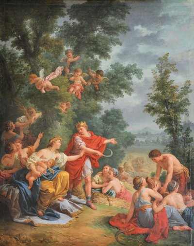 Fransk: La moisson, ou Cérès et Triptolème Høsten eller Ceres og Triptolemos af Louis Jean François Lagrenée