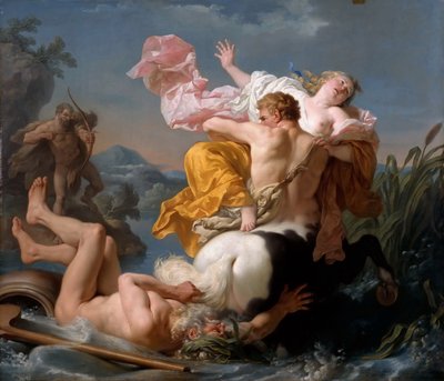 Bortførelsen af Deianeira af Kentauren Nessus af Louis Jean François Lagrenée